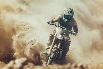 motocross at desert track