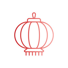 Chinese Lantern vector icon