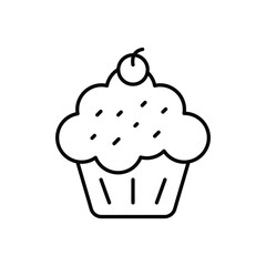 Muffin vector icon