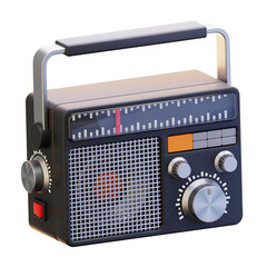 RADIO 3D ICON ILLUSTRATION