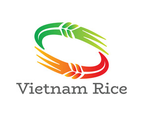 Rice logo icon design template elements. Agriculture logotype. Usable for Branding and Business Logos.
