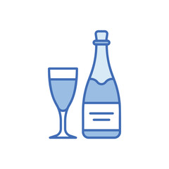 Champagne vector icon