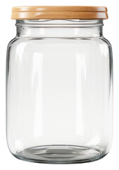 PNG Empty glass jar bottle white background transparent.