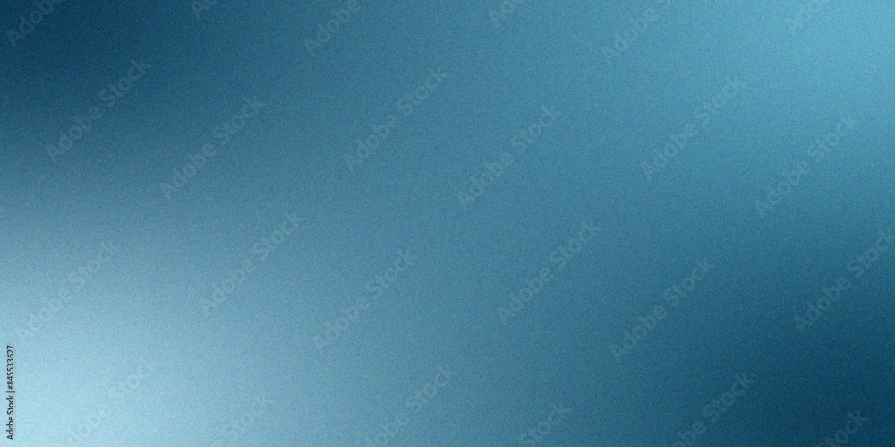 Poster blue blurred grainy & noise gradient texture. dark blue foil gradient with ombre effect. grainy glow