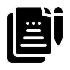 notes glyph icon