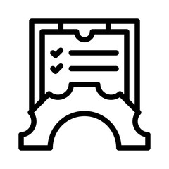 project management line icon