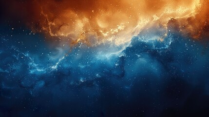 Abstract Cosmic Texture in Blue and Orange