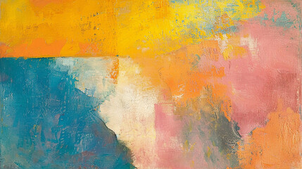 Oil painting on canvas, and yellow flowers, hand-drawn artwork in a modern style. Contemporary art in oil paint strokes and coarse brush strokes, oil psinting