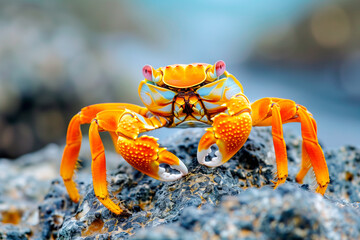 Coconut Crab in natural habitat from a close perspective