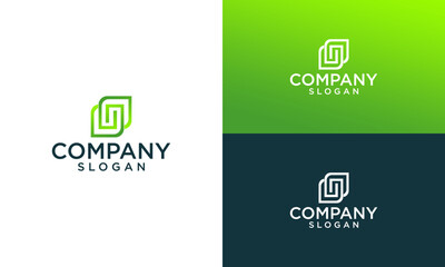 letter s technology monogram logo design vector