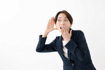 びっくりするビジネスウーマン