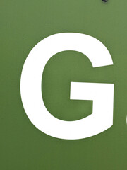 Written Wording in Distressed State Typography Found Letter Randsom Note G