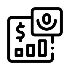 business podcast line icon