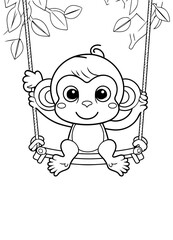 Animal outline with white background 