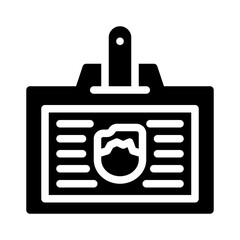 id card glyph icon