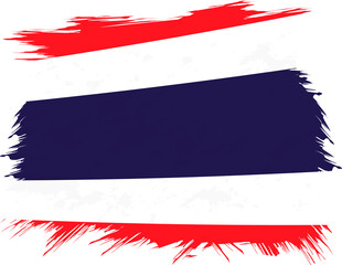 Grunge flag of Thailand