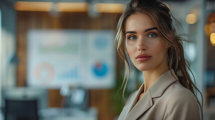 Successful Businesswoman in a Contemporary Office Setting