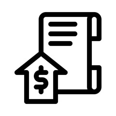 mortgage line icon