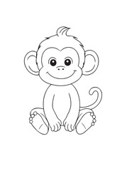 Naklejka premium Animal outline with white background 