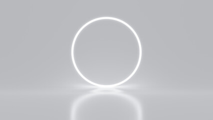 Preduct display, White podium and background with abstract minimal scene for product and brand presentation, Abstract podium composition, White background copy space, 3d render, 3d illustration.