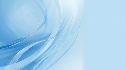Naklejka premium Light Blue Gradient with Soft Flowing Lines