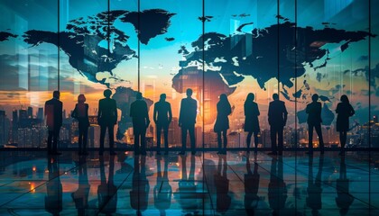 Global Career Opportunities, Present images of professionals pursuing international career opportunities, such as working abroad or participating in global exchange programs
