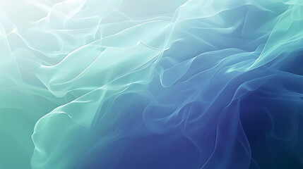 Elegant Aqua and Blue Fluid Abstract