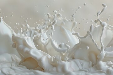 Milk Splash with Dynamic Splashes and Droplets