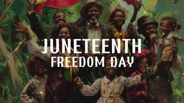 Celebrating Juneteenth Freedom Day on June 19, honoring African American Liberation Day
