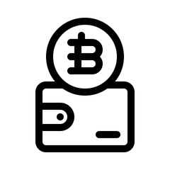 wallet line icon