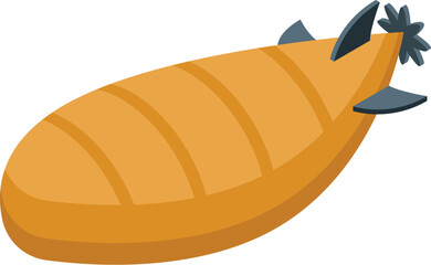 Submarine shaped bread is struggling to stay afloat, showcasing a humorous take on bakery mishaps