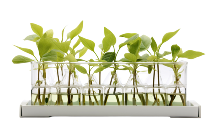 Photograph of a genetically modified plant, with enhanced resistance to pests and diseases, highlighting the potential of biotechnology to improve crop yields and sustainability.