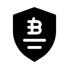 secure glyph icon
