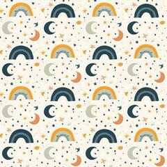 seamless pattern with clouds