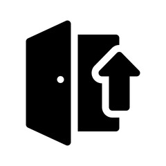 door glyph icon
