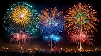 Patriotic Fireworks: A festive 4th of July fireworks show.