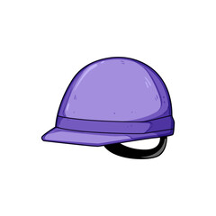 safety hard hat cartoon. work engineer, worker cap, safe builder safety hard hat sign. isolated symbol vector illustration