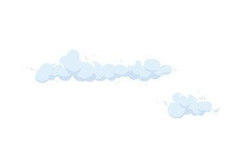 clouds or smoke on an isolated transparent background. Cloud, smoke, fog, png. Transparent background with clouds