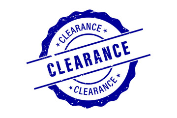 Obraz premium Rubber stamping that says Clearance, PNG stamp