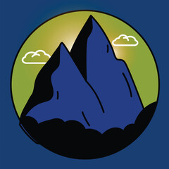 Colorful hand drawn illustration and traveling