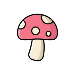 mushroom icon vector design template simple and clean