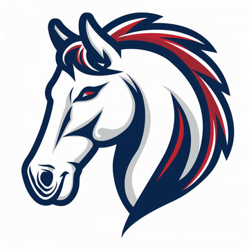horse mascot logo vector illustration