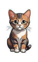 Obraz premium Domestic Shorthair cute little cat