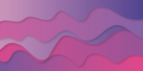 Vector paper cut backgrounds with colorful paper cut shapes texture. Pink abstract paper wave layer paper cut background.