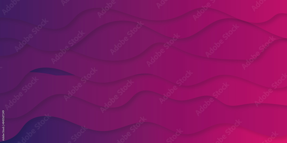 Poster vector paper cut backgrounds with colorful paper cut shapes texture. pink abstract paper wave layer 