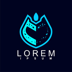 abstract logo design. unique and characterful, geometric abstract logo