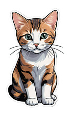 Obraz premium Domestic Shorthair cute little cat