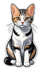 Obraz premium Domestic Shorthair cute little cat