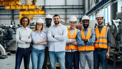 Engineering Brilliance: Multinational Team at Factory Helm