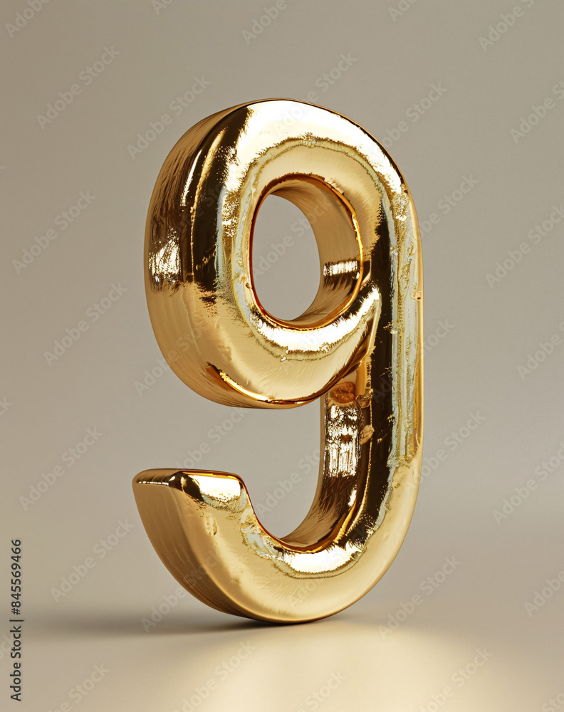 Poster 3d rendering digital font big sale event countdown concept element